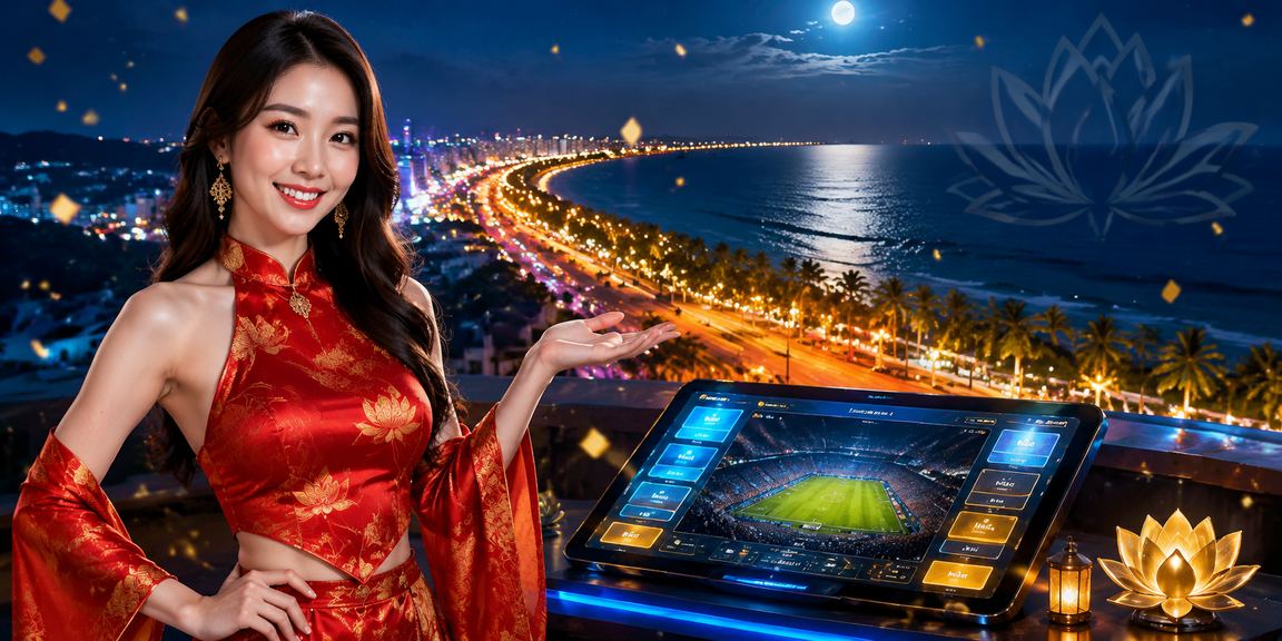 Người chơi thể thao điện tử cá cược trên điện thoại tại bãi biển Mũi Né